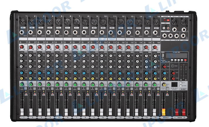 MX1600 十六路调音台（DSP效果+MP3+蓝牙）